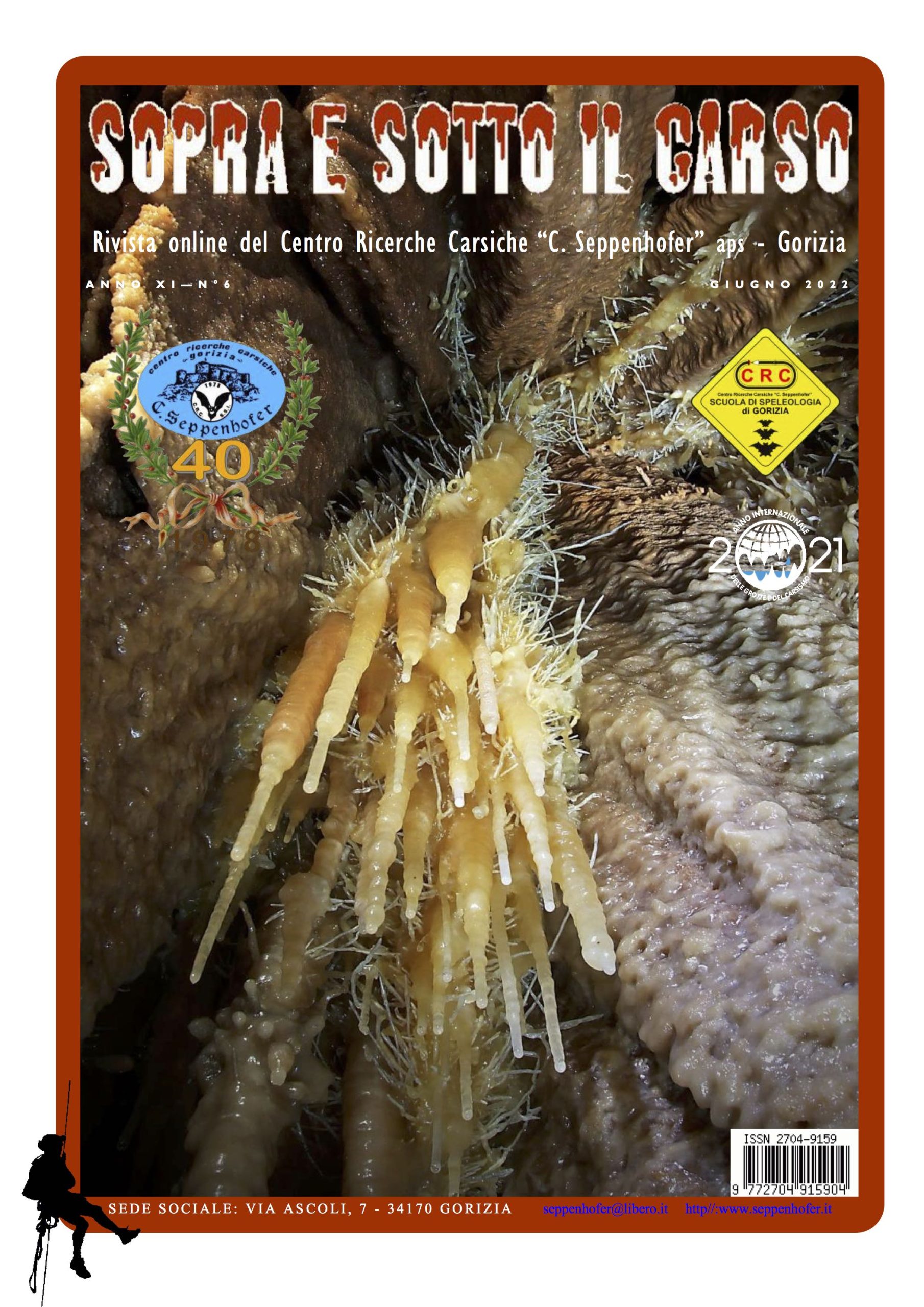 prima di copertina rivista speleologica