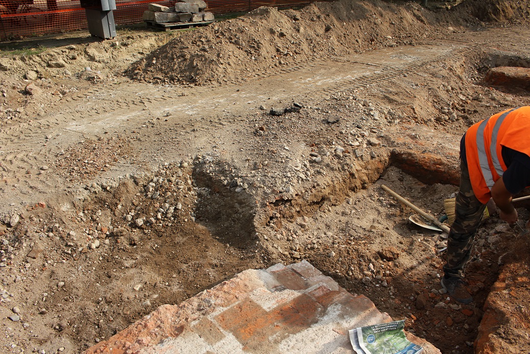 5 ottobre 2022 scavi sopra il Baluardo San Jago della seconda metà del Cinquecento